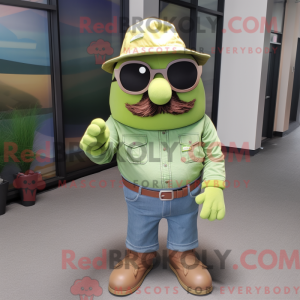 Limegrøn Moussaka maskot...