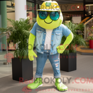 Lime Green Moussaka mascot...