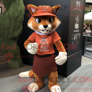 Rust Lynx mascot costume...