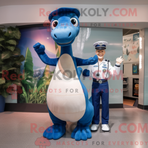 Navy Brachiosaurus maskot...