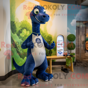 Navy Brachiosaurus mascot...