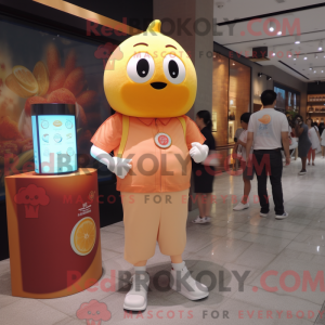 Postava maskota Peach Dim...