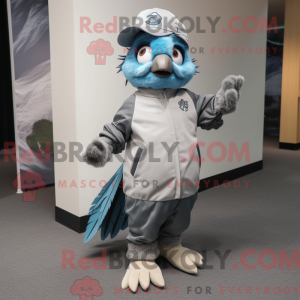 Gray Blue Jay maskot...