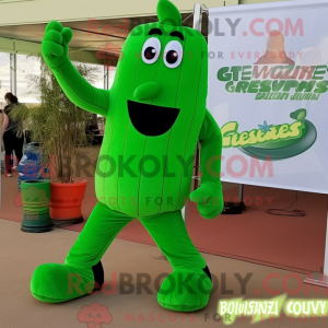 Máscara de abobrinha verde...