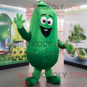 Green Zucchini mascot...