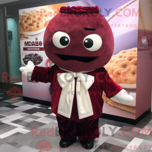 Maroon Ramen mascot costume...