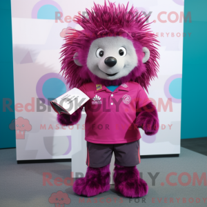 Magenta Porcupine maskot...