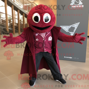 Maroon Spider mascot...