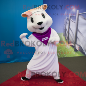 Hermelin maskot kostume...