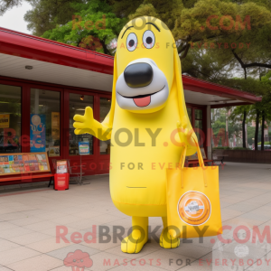 Citrongul Hot Dog maskot...