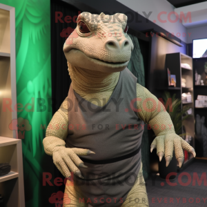 Komodowaran Maskottchen...