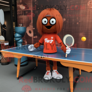 Rust Ping Pong Bord maskot...