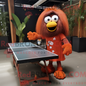 Rust Ping Pong Bord maskot...
