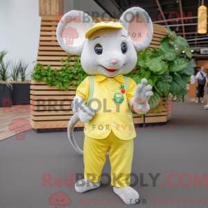 Lemon Yellow Mouse mascot...