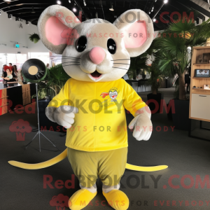 Lemon Yellow Mouse mascot...