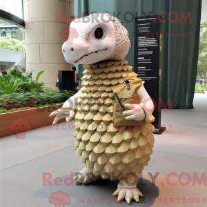 Cream Pangolin mascot...