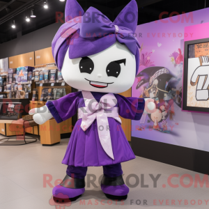 Purple Samurai mascot...