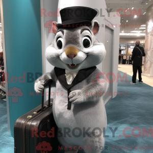 Grå Chipmunk maskot kostume...