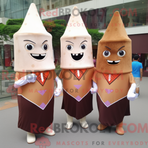 Rust Ice Cream Cone maskot...