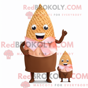 Rust Ice Cream Cone mascot...
