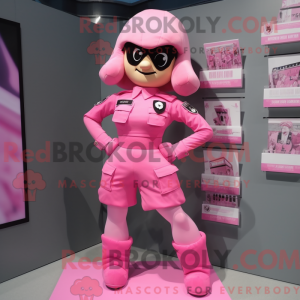 Pink Commando mascot...