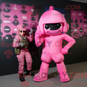 Pink Commando mascot...