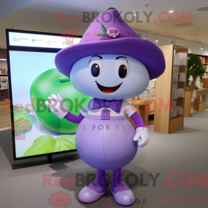Lavender Apple mascot...