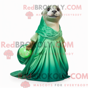 Green Sea Lion mascot...