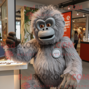 Gray Orangutan mascot...