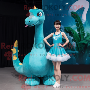 Cyan Brachiosaurus...