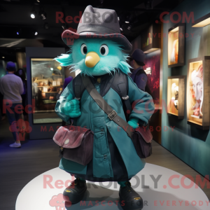 Teal Witch S Hat máscara de...