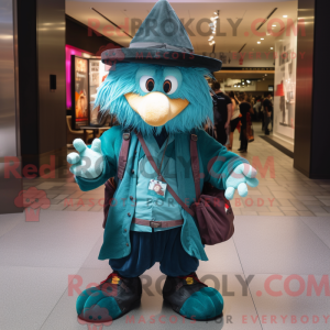 Teal Witch S Hat máscara de...