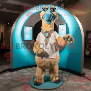 Turkis Camel maskot kostume...