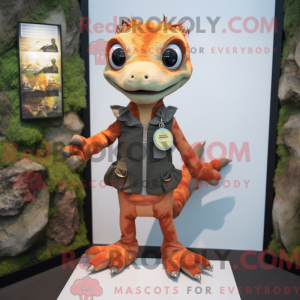 Rust Geckos mascot costume...