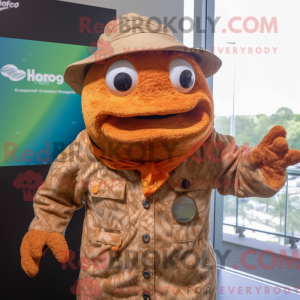 Rust Cod mascot costume...