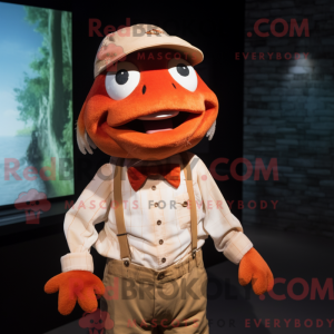 Rust Cod mascot costume...