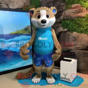Blue Mongoose mascot...