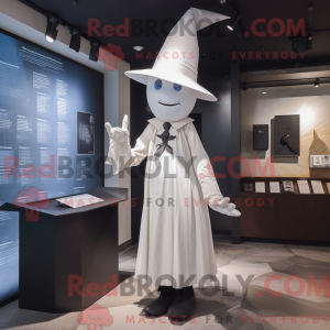 White Witch S Hat mascot...