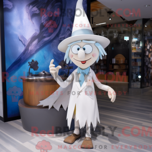 White Witch S Hat mascot...