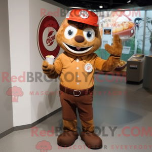 Brown Currywurst mascot...