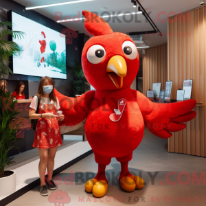 Red Dove mascottekostuum...