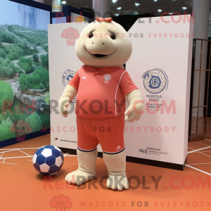 Peach Glyptodon mascot...
