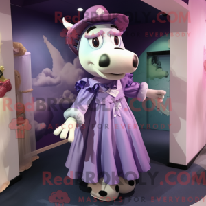 Lavendel ku maskot kostyme...
