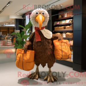 Brun Dodo Bird maskot...