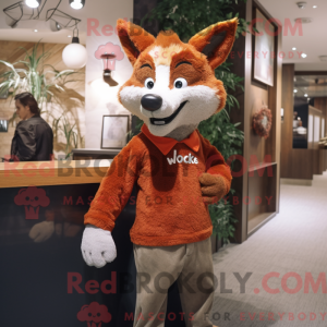 Rust Fox Maskottchen Kostüm...
