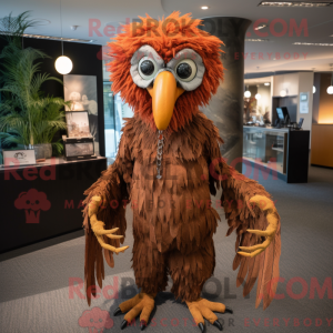 Rust Harpy mascot costume...