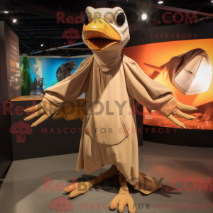 Tan Pterodactyl maskot...