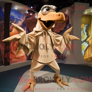 Tan Pterodactyl maskot...