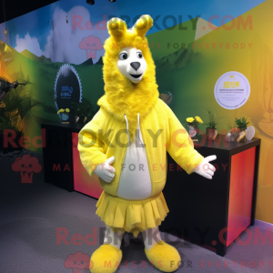 Lemon Yellow Llama mascot...