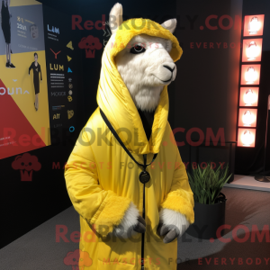 Lemon Yellow Llama mascot...